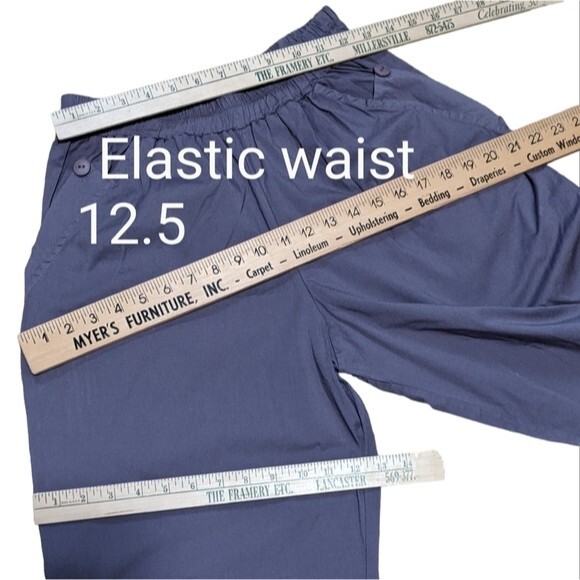Luukaa cropped pull on elastic waist pants lilac balloon baggy size 6 - Picture 6 of 12